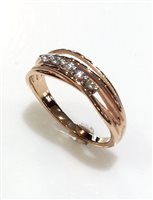 Anneau Annamaria Cammilli Femme Seta in Or rosé Diamante 0.1 Ct GAN2544P-10 - GAN2544P-14